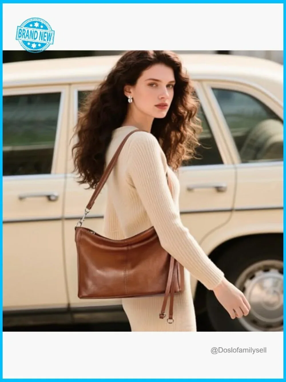 Genuine Leather Hobo Bag Anti Theft RFID Crossbody Shoulder Purse for Women